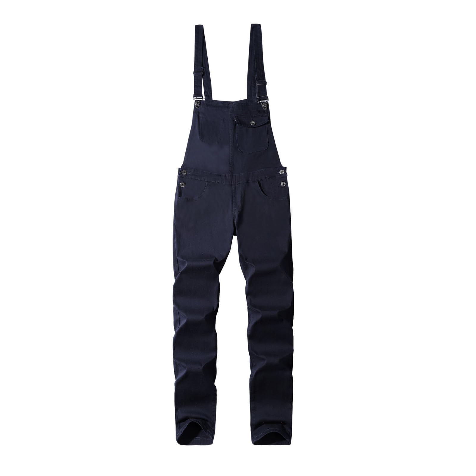 Gefomuofe Men's Loose Fit Vintage Bib Overalls - Adjustable Work Jumpsuit, Denim Dungarees & Stylish Romper for Workwear | Perfect for Construction, Farming, DIY Projects & Casual Outfits