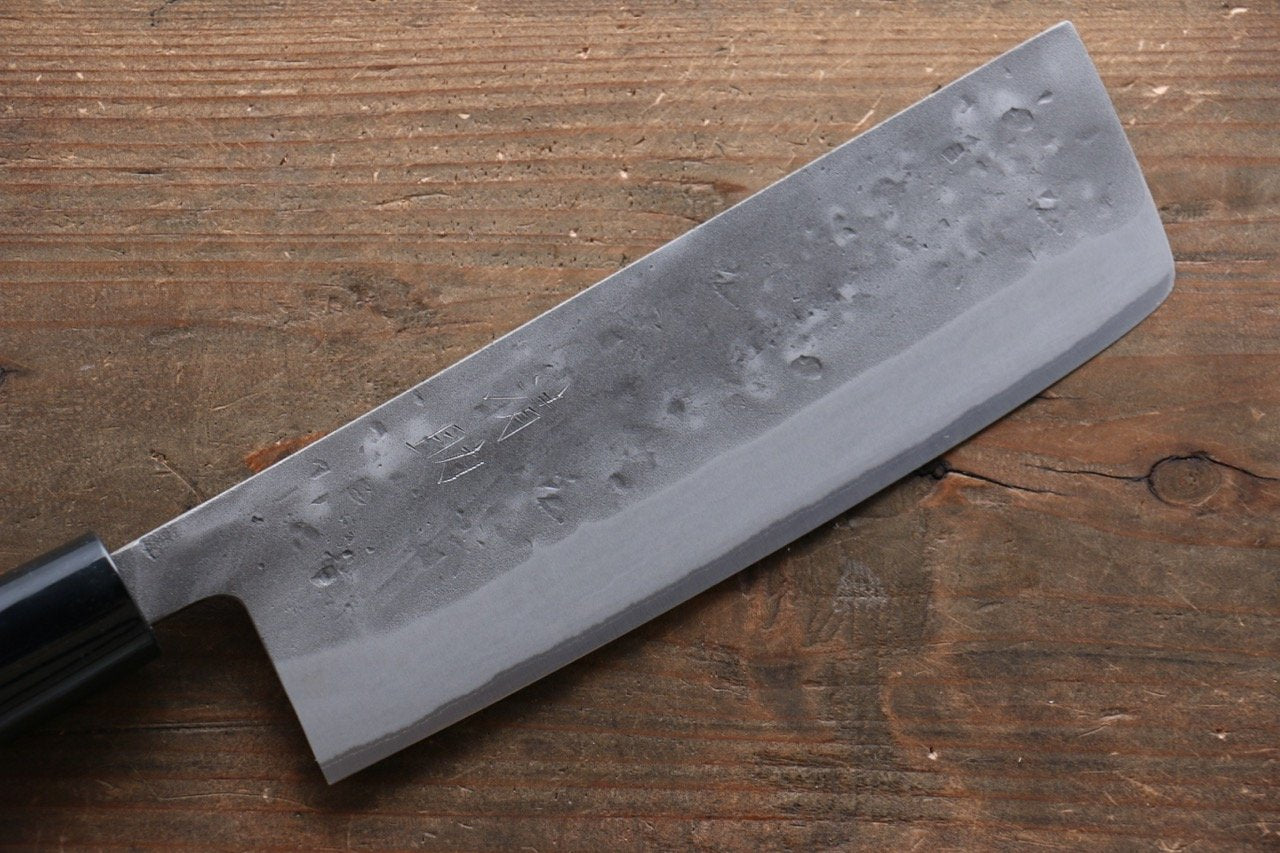 Premium Seisuke Blue Steel No.2 Nashiji Gyuto, Nakiri & Petty Knife Set - Japanese Damascus Chef Knives for Professional Cooking, Sushi & Meat Cutting - Perfect for Home Chefs & Culinary Enthusiasts