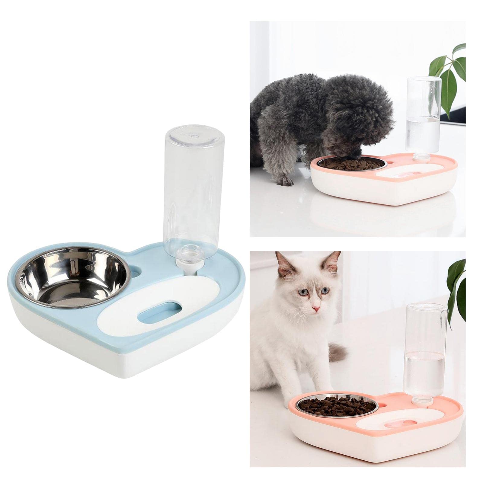 Lyla Automatic Pet Cat Dog Food and Water Bowl Set - Smart Water & Food Dispenser for Cats & Dogs, Perfect for Home, Office, or Travel Use