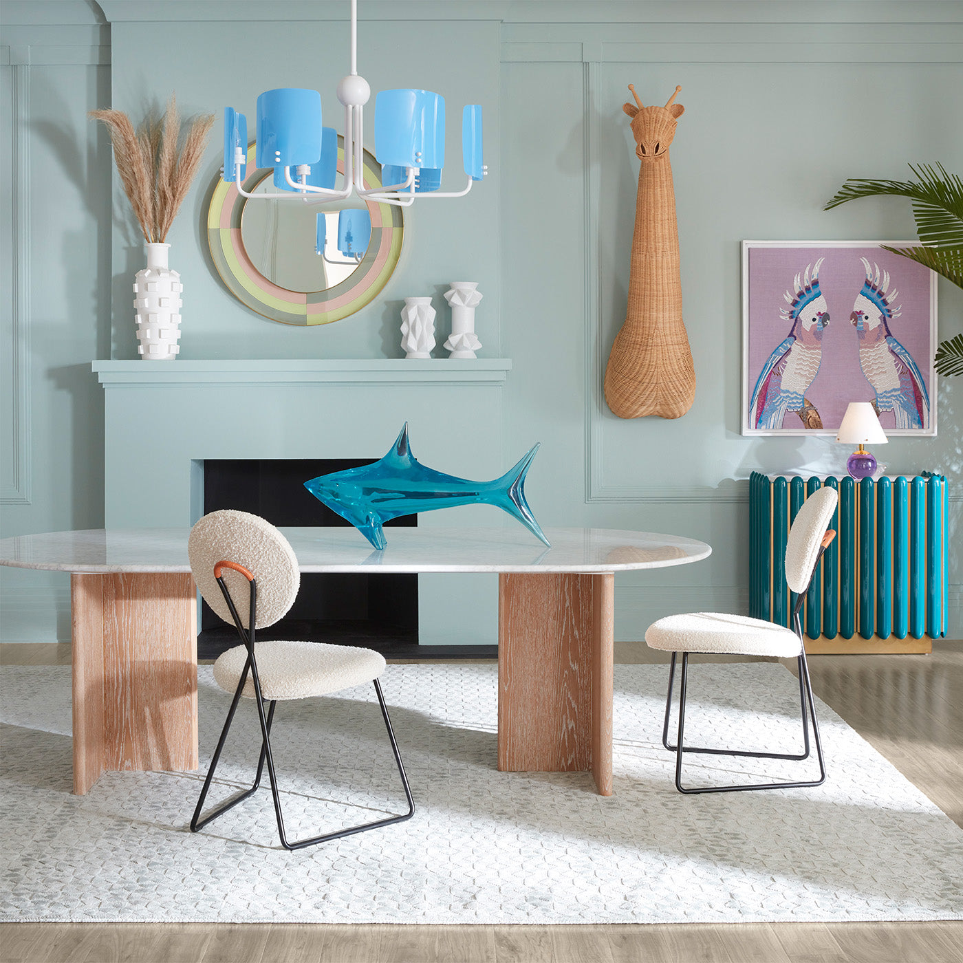 Modern Brussels T-Base Dining Table - Solid Wood Kitchen Table for 4-6 People - Perfect for Small Spaces, Apartments & Cozy Family Meals