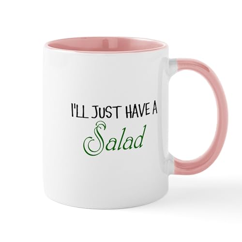 White/Pink Inside - Salad Mug