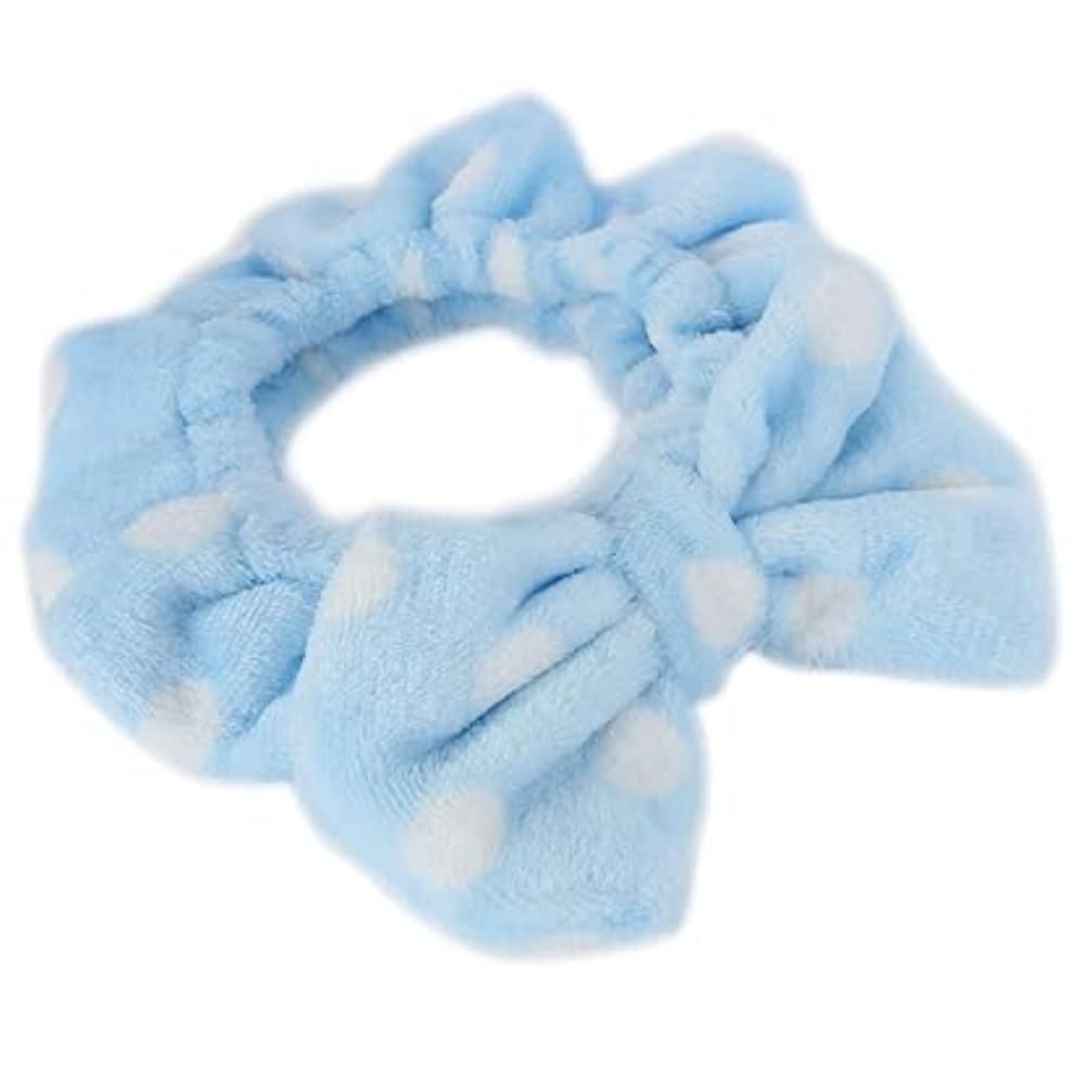 Feelhigh Adjustable Elastic Hair Band for Washing Face, Shower & Spa - Soft Bowknot Headband for Women & Girls - Perfect for Skincare, Bathing & Relaxation
