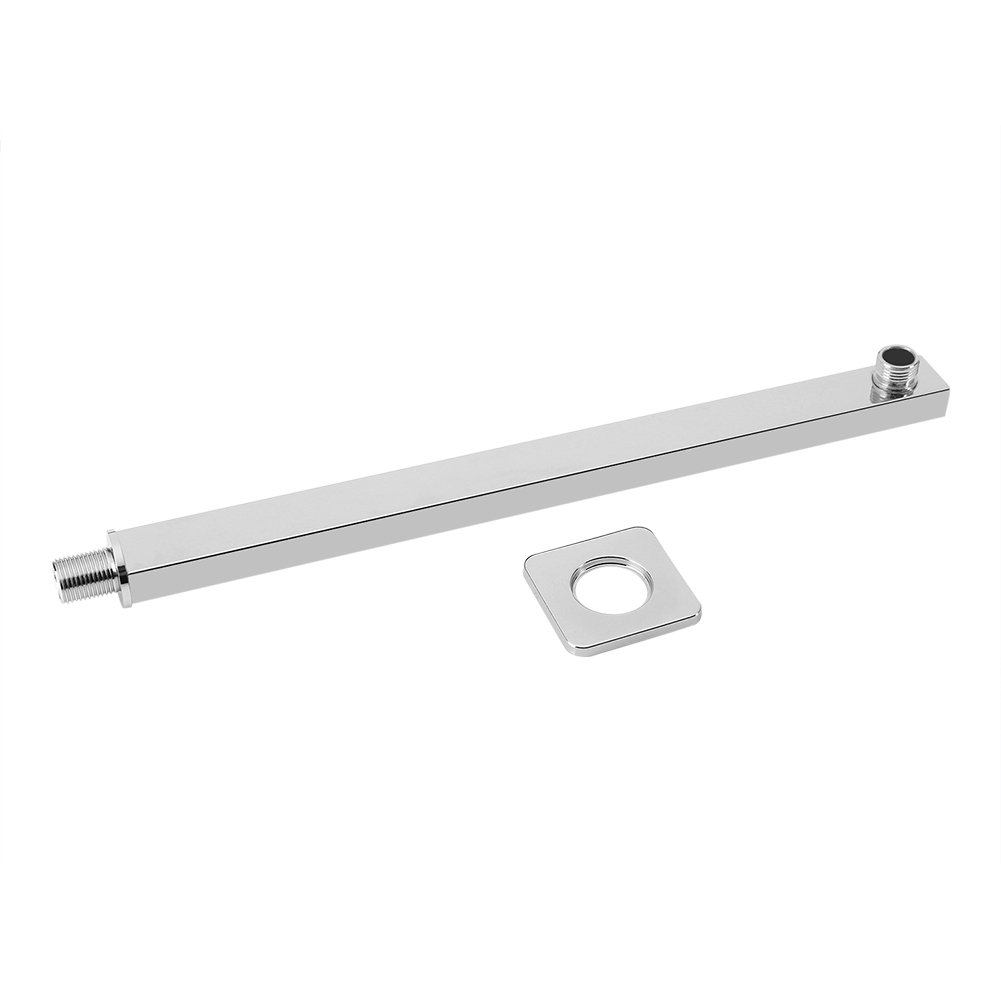 Haofy Stainless Steel Shower Arm Extension - Adjustable Shower Head Pipe Extender with Plating Finish for Lowering Shower Height | Perfect for Bathroom Renovation & Accessibility Needs