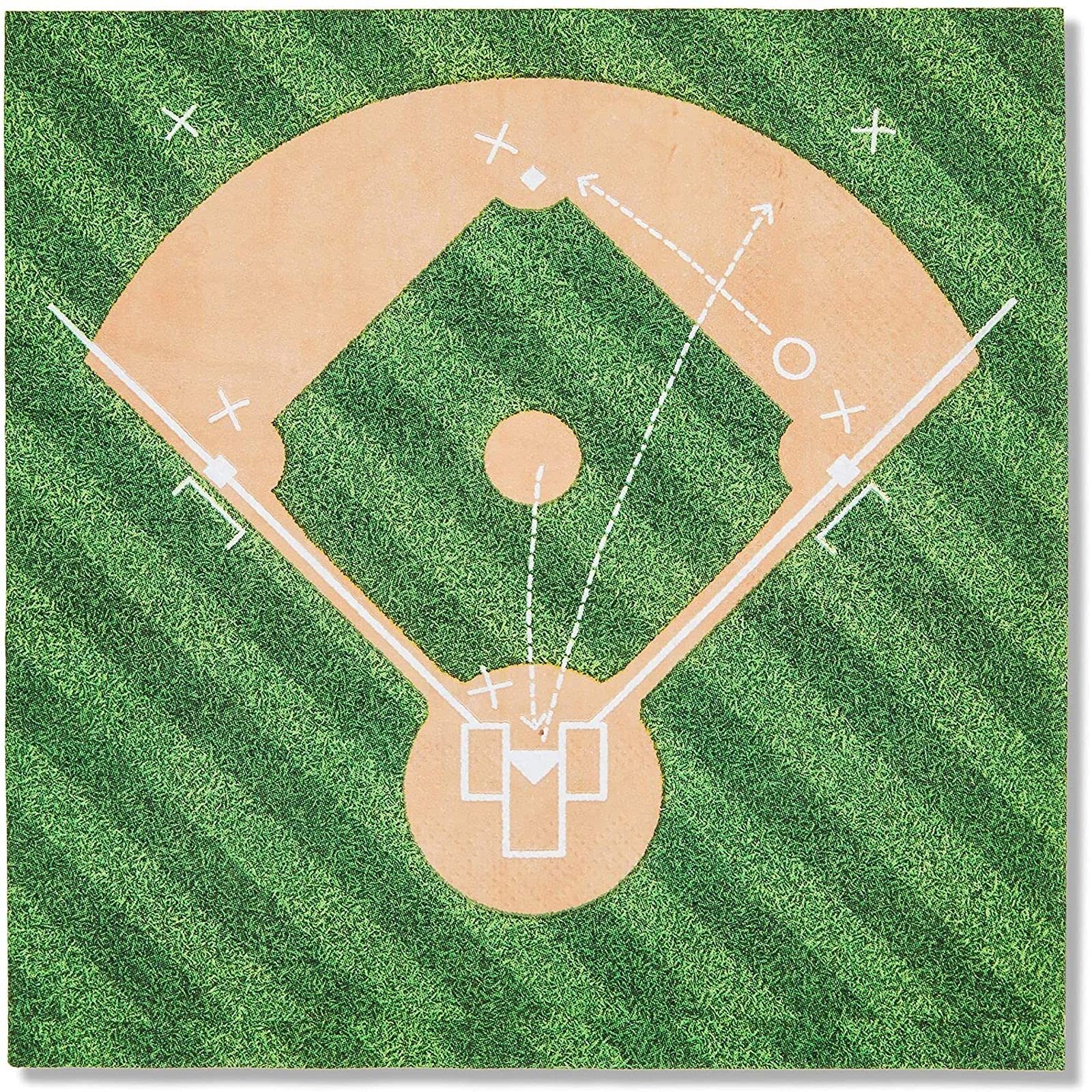 BLUE PANDA Baseball Birthday Party Supplies Set - 171 Piece Dinnerware & Banner Kit for 24 Guests | Perfect for Kids' Baseball Themed Parties, Team Celebrations & Sports Events