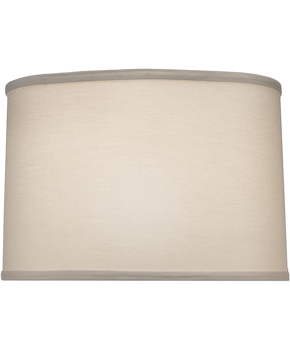 14x15x10 Ivory Shadow Drum Hardback Lampshade - Classic Home Decor for Living Room, Bedroom & Office Lighting