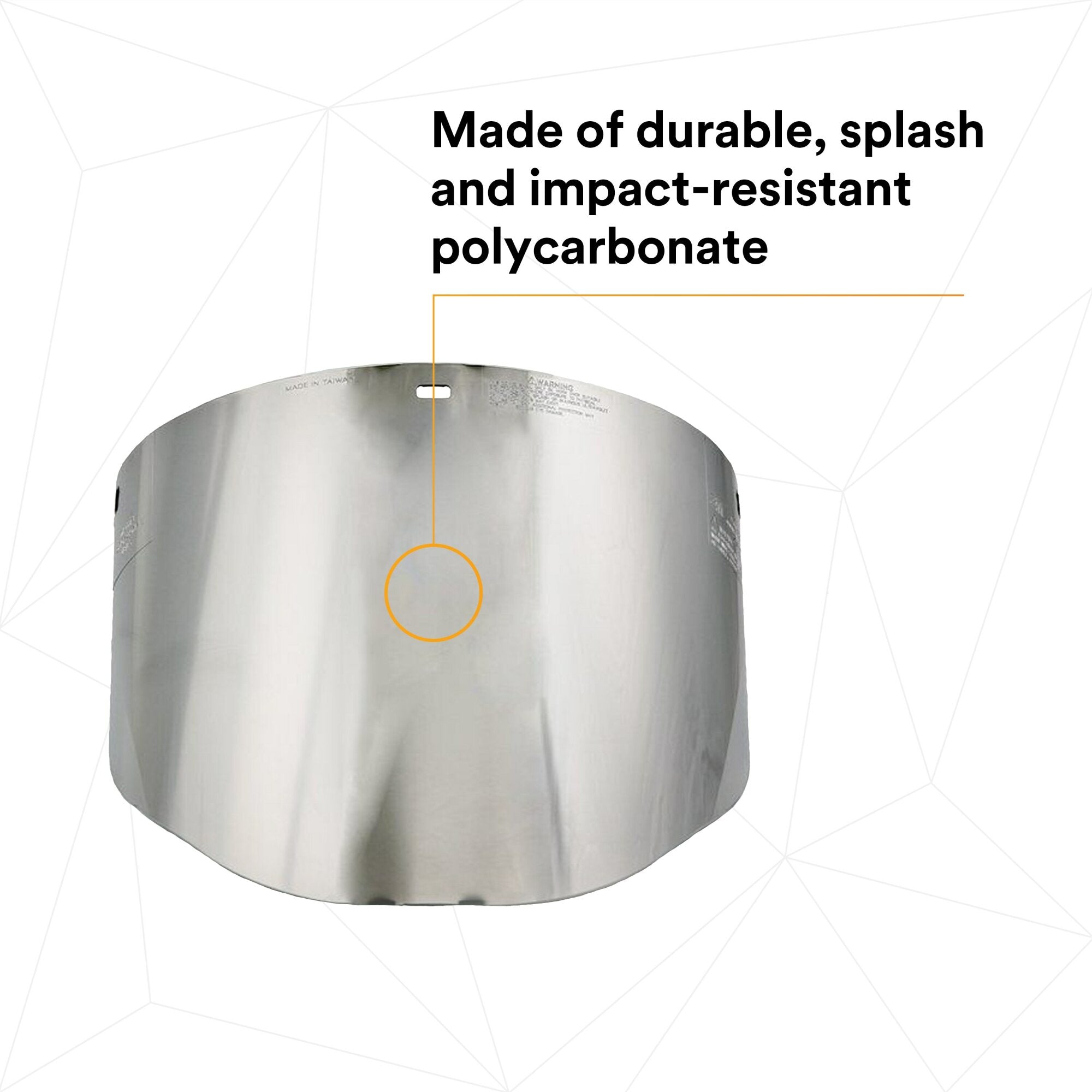 3M Aluminized Polycarbonate Molded Dark Green Faceshield Window 82509-00000 - Safety Face Shield for Welding, Grinding & Industrial Work Protection
