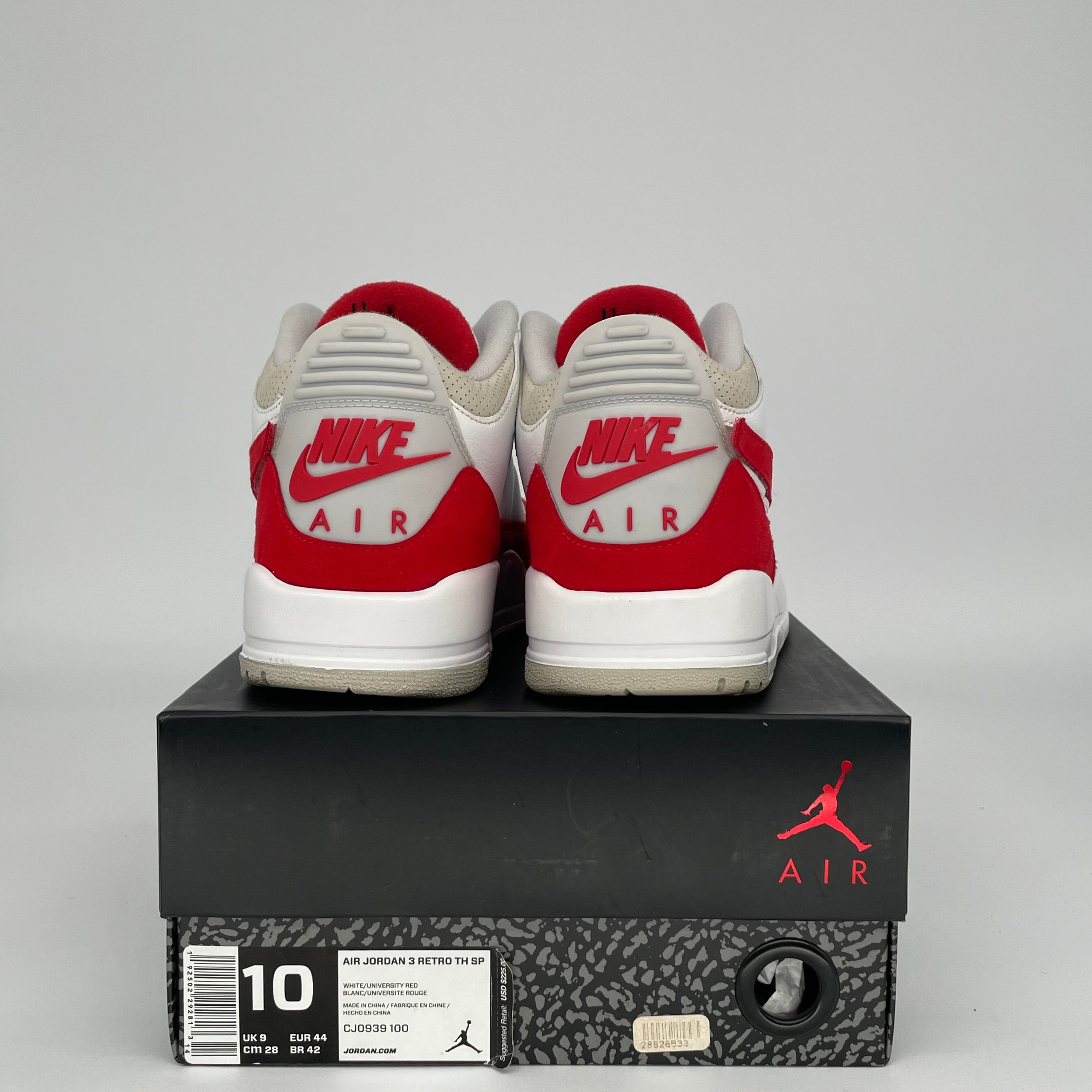 AIR JORDAN 3 TINKER UNIVERSITY RED Men's Basketball Shoes Size 10 - CJ0939-100 | Authentic Retro Sneakers for Sports, Streetwear & Sneaker Collectors