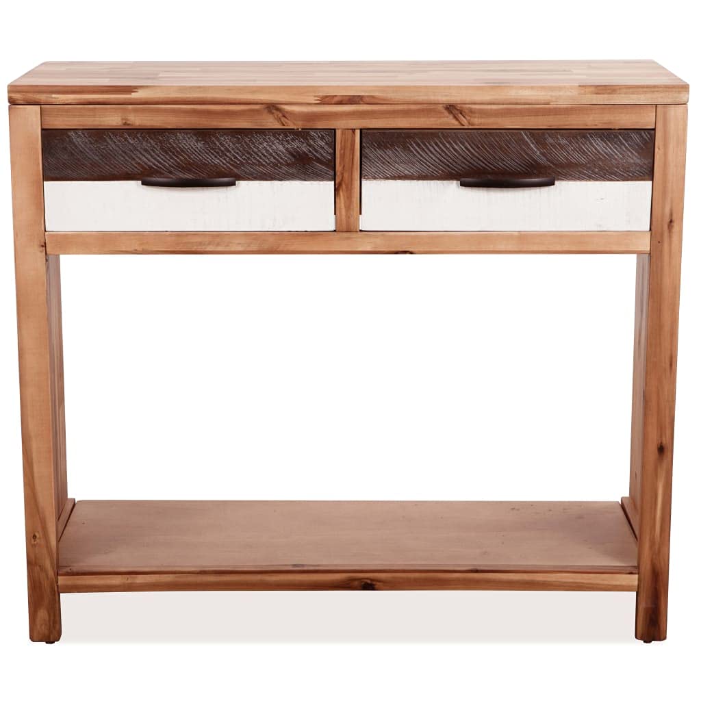 Solid Acacia Wood Console Table 33.9
