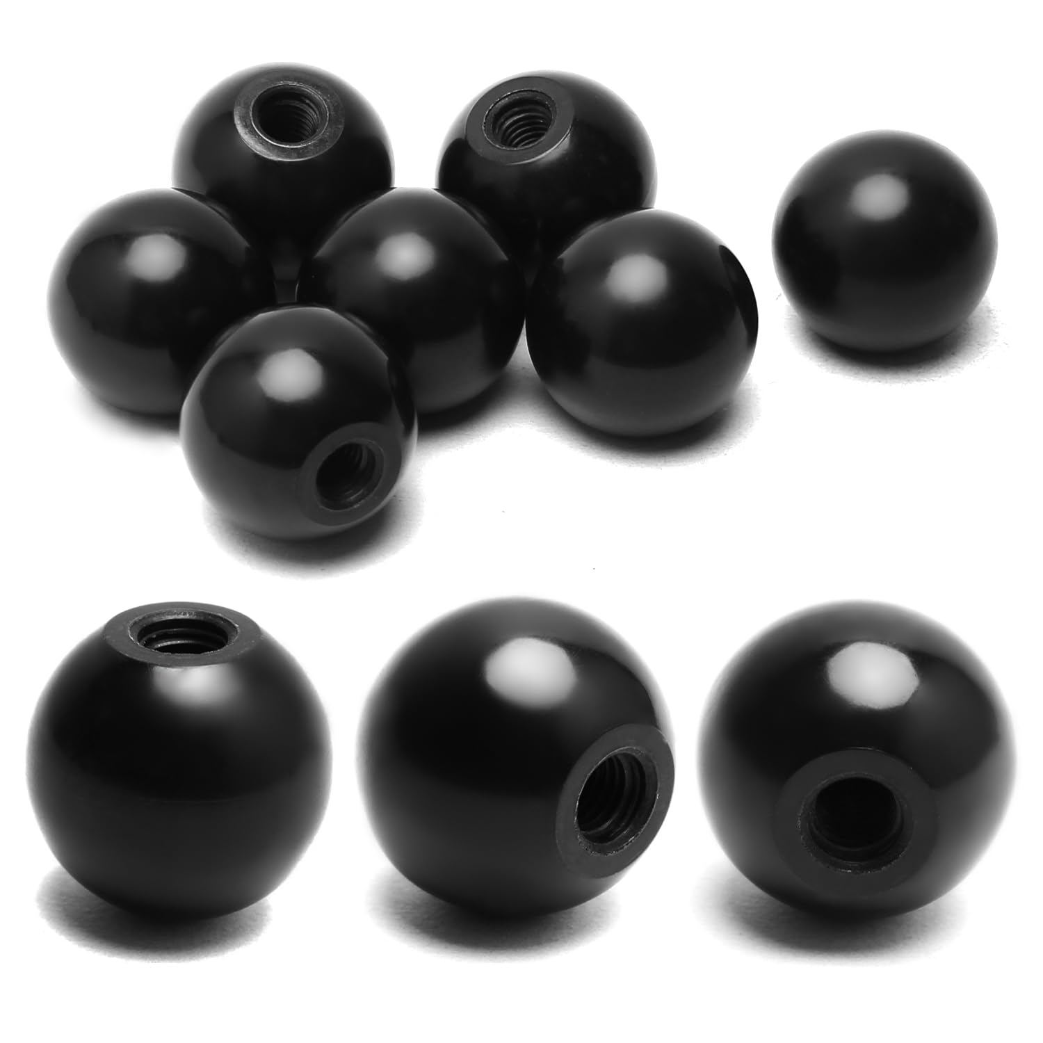 20Pcs Black Bakelite Ball Knob M8 Female Thread - 30mm/1.18