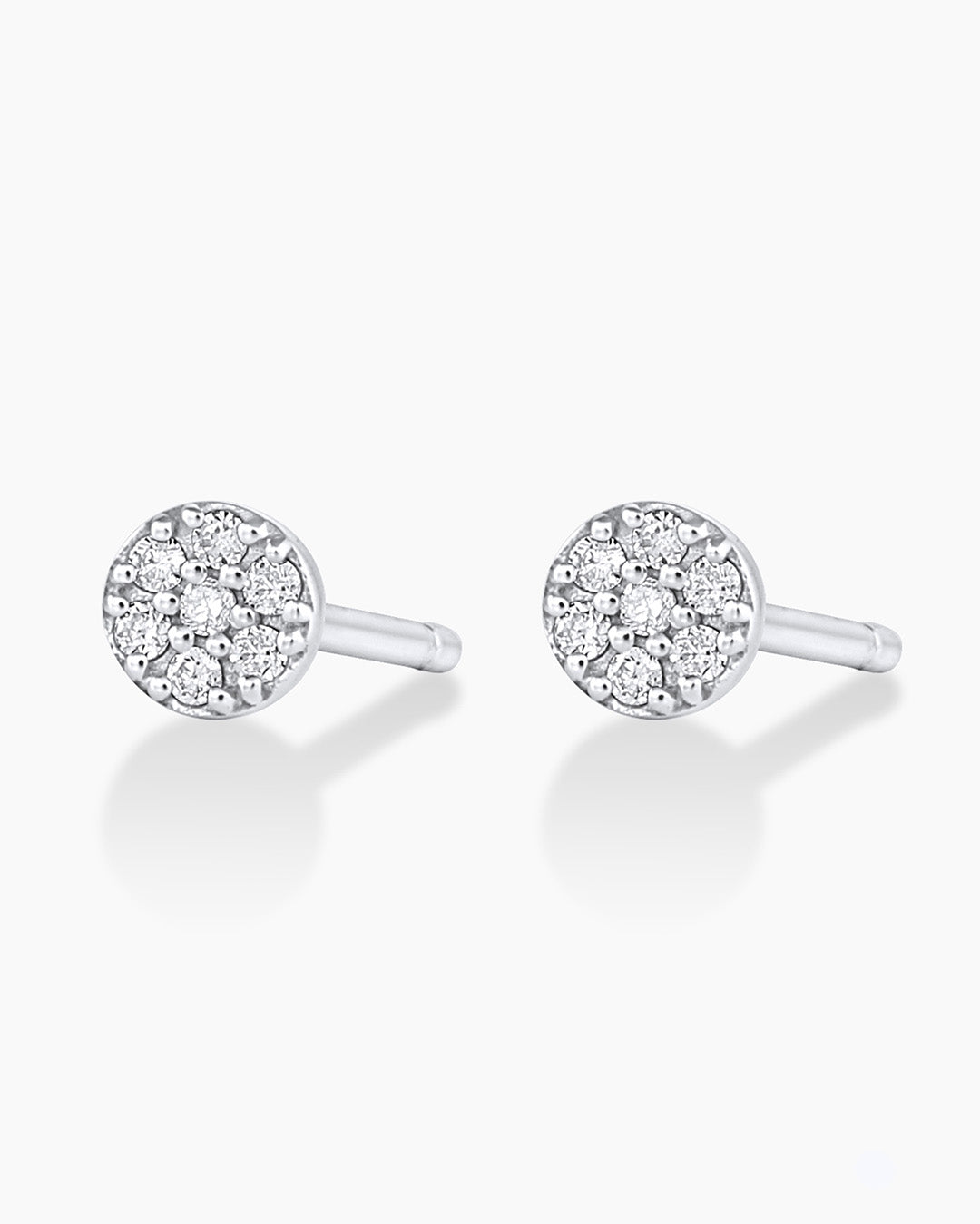 Diamond Pavé Stud Earrings - 14K Gold Plated Cubic Zirconia Studs for Women | Perfect for Everyday Wear, Parties & Special Occasions