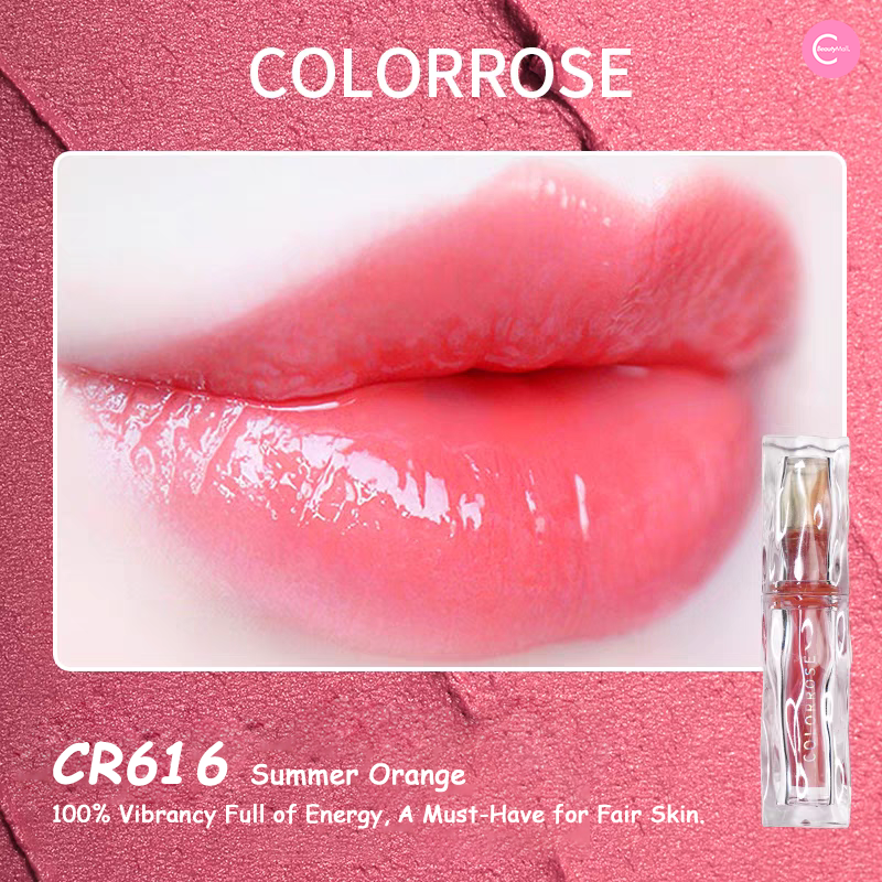 COLORROSE Water Ripple Mirror Lip Gloss - Hydrating Shiny Lip Gloss with Mirror Effect for Daily Makeup & Special Occasions