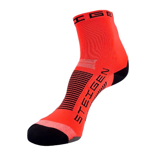 Unisex Steigen 1/2 Length Running Socks - Breathable Cushioned Athletic Socks for Men & Women - Perfect for Jogging, Gym Workouts & Marathon Training