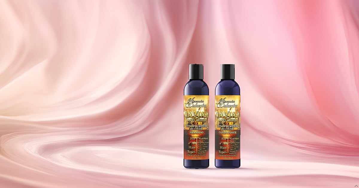 Delacqua Alexander Blonde Conditioner with Caviar - 8oz Hydrating Hair Treatment for Blonde & Highlighted Hair | Salon-Quality Care for Dry, Damaged Hair at Home