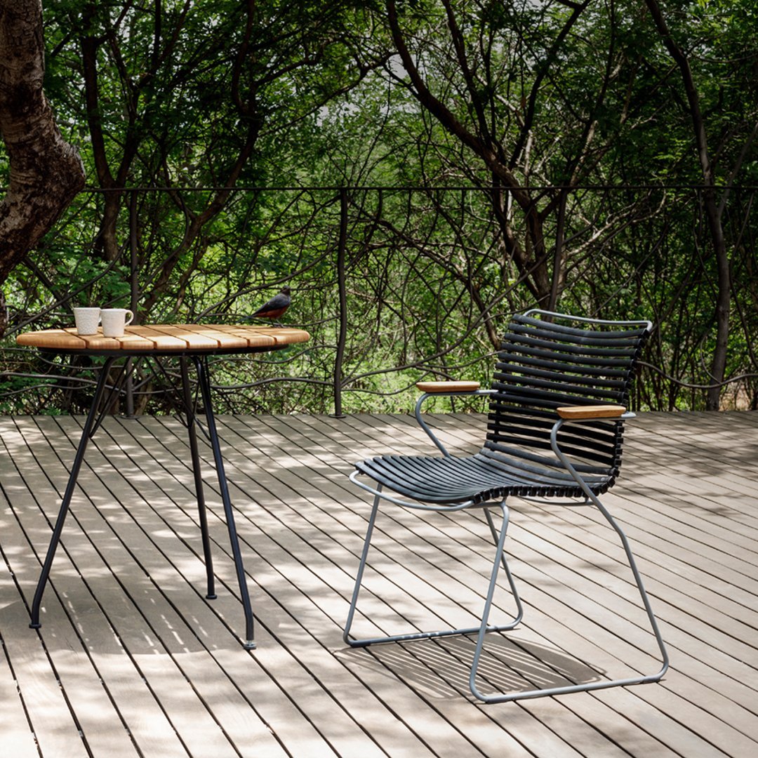 Circular Outdoor Cafe Table - Weather-Resistant Patio Dining Set for Garden, Backyard & Restaurant Use - Perfect for Al Fresco Dining & Outdoor Entertaining