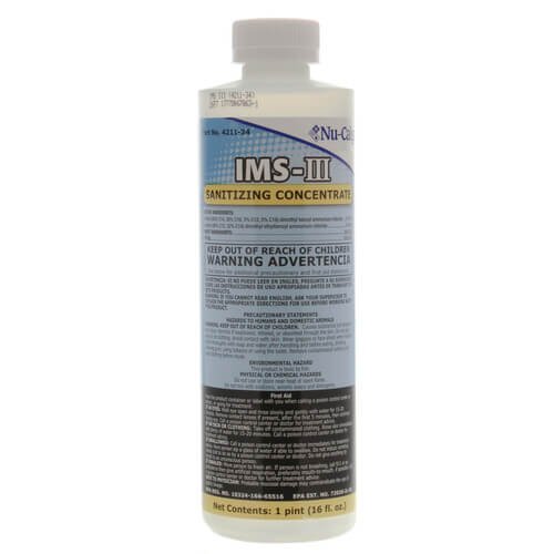4-Pack 4211-34 Ice Machine Sanitizer - No Rinse Commercial Ice Maker Cleaner (16 fl oz Each) - Safe for Restaurants, Bars & Home Use - Keeps Ice Fresh & Odor-Free