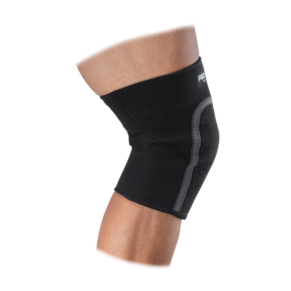Pro Force Neoprene Knee Sleeve with Abrasion Patch - Support & Protection for Weightlifting, Running, Basketball - Ideal for Gym, Sports & Recovery