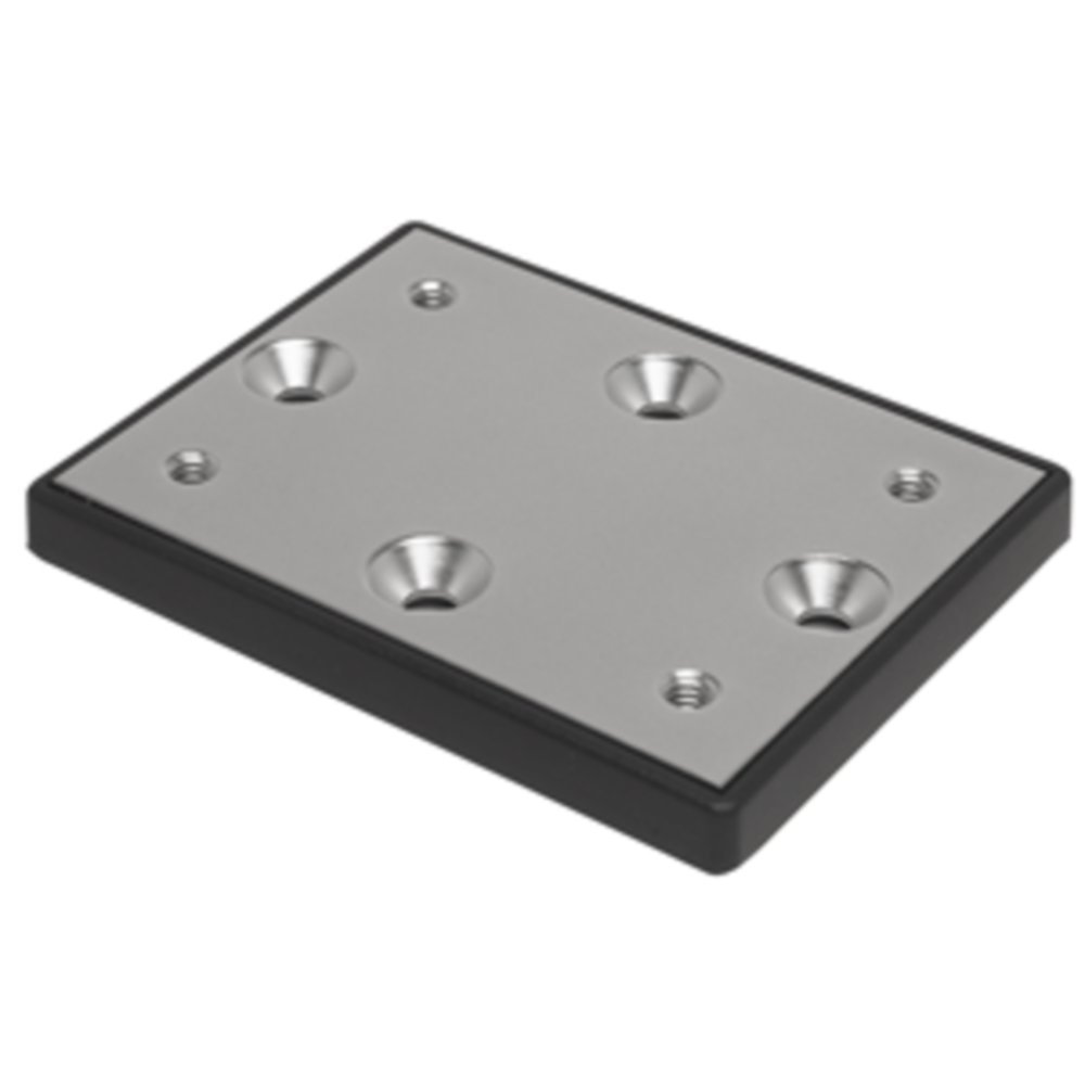 Stainless Steel Deck Mount Plate for Track System - Heavy Duty Marine & RV Hardware - Perfect for Boat, Yacht, and Camper Van Accessories