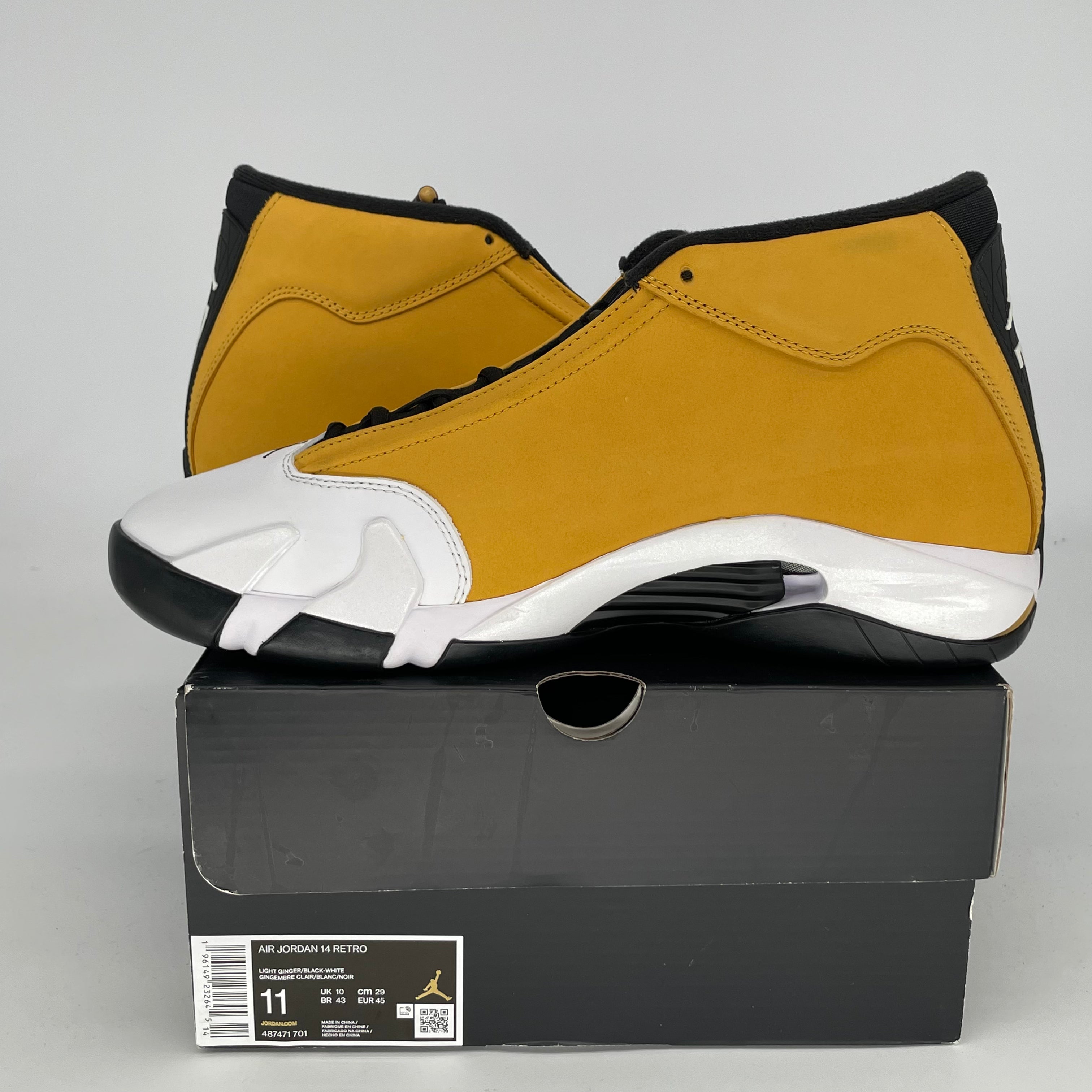 AIR JORDAN 14 Retro Light Ginger Men's Basketball Shoes Size 11 - 487471-701 | Authentic Sneakers for Sports, Streetwear & Casual Outfits