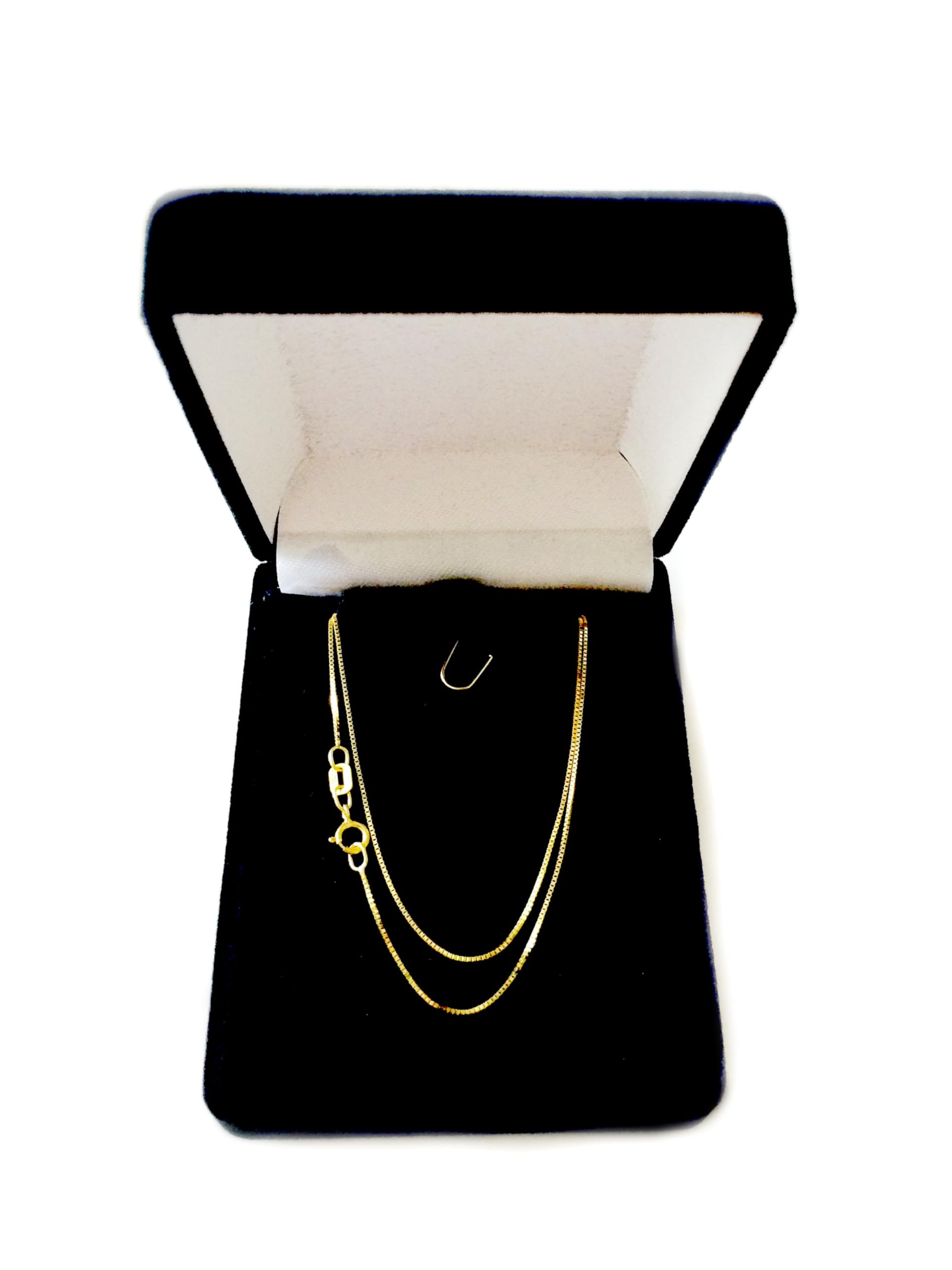 14K Solid Gold Box Chain Necklace - 0.6mm Dainty Real Gold Jewelry for Women - Perfect for Everyday Wear, Gifts & Special Occasions