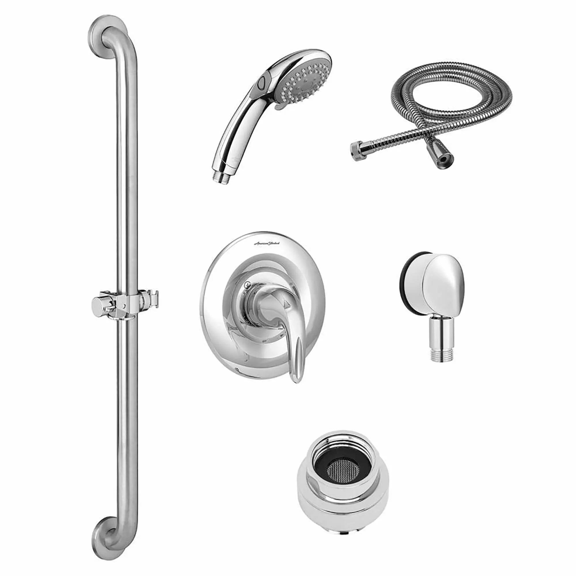 Commercial Shower System Trim Kit - 1.5 GPM/5.7 LPM Flow Rate with 36