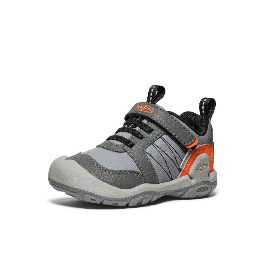 Toddlers' Knotch Peak Sneakers - Magnet & Safety Orange Color | Non-Slip Comfortable Walking Shoes for Kids Outdoor Play & Daily Wear