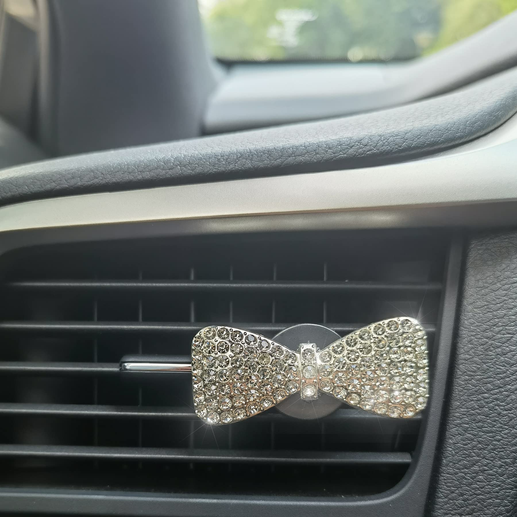 LivTee Bling Car Air Vent Clip Charms for Women - Rhinestone Crystal Diamond Car Decor Accessories, Butterfly Design for Lovely Lady, Perfect for Car Interior Decoration and Gift Giving