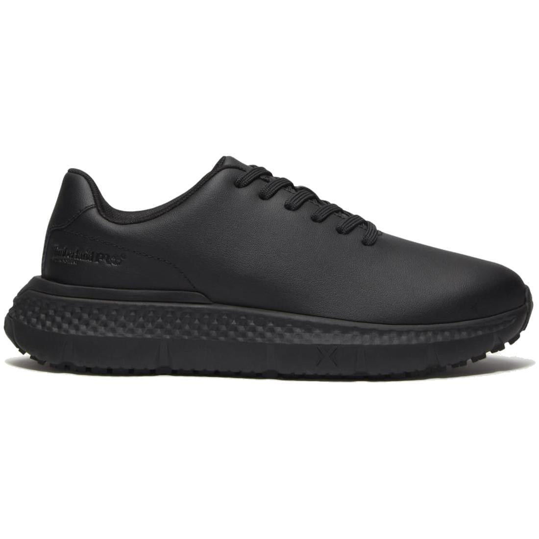 Slip Resistant Women's Work Shoes - Black Leather Non-Slip Safety Shoes for Nurses, Waitresses & Restaurant Workers