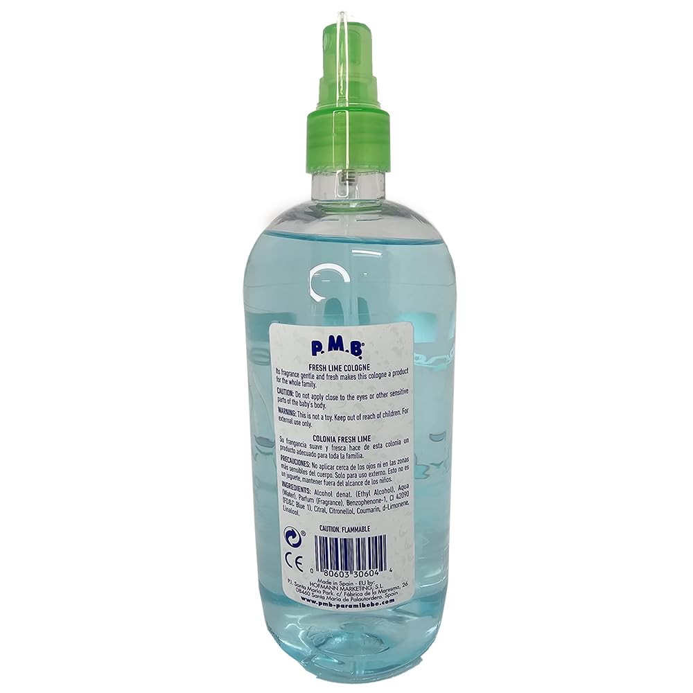 Para Mi Bebe Cologne for Babies - Fresh Lime Scent 16.9 oz | Gentle Baby Fragrance for Daily Use & Special Occasions