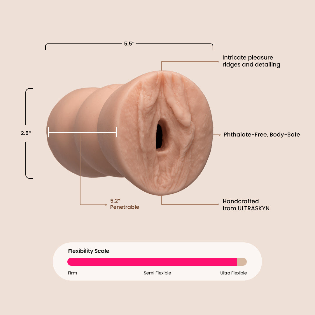 Doc Johnson Sophia Rossi UR3 Ultra Realistic Vagina - Lifelike Adult Toy for Men & Women - Perfect for Solo Play & Couples Intimacy