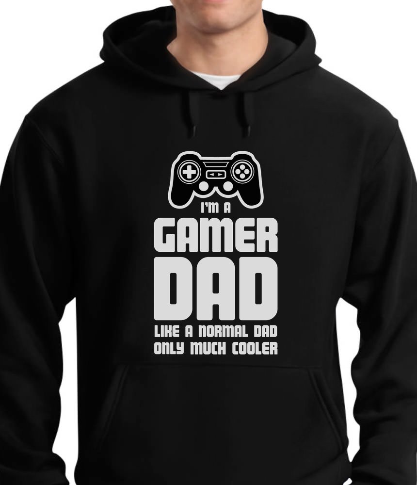 TeeStars Gamer Dad Hoodie - Cool Gaming Gift for Fathers - Perfect for Gaming Enthusiasts, Father's Day & Casual Wear