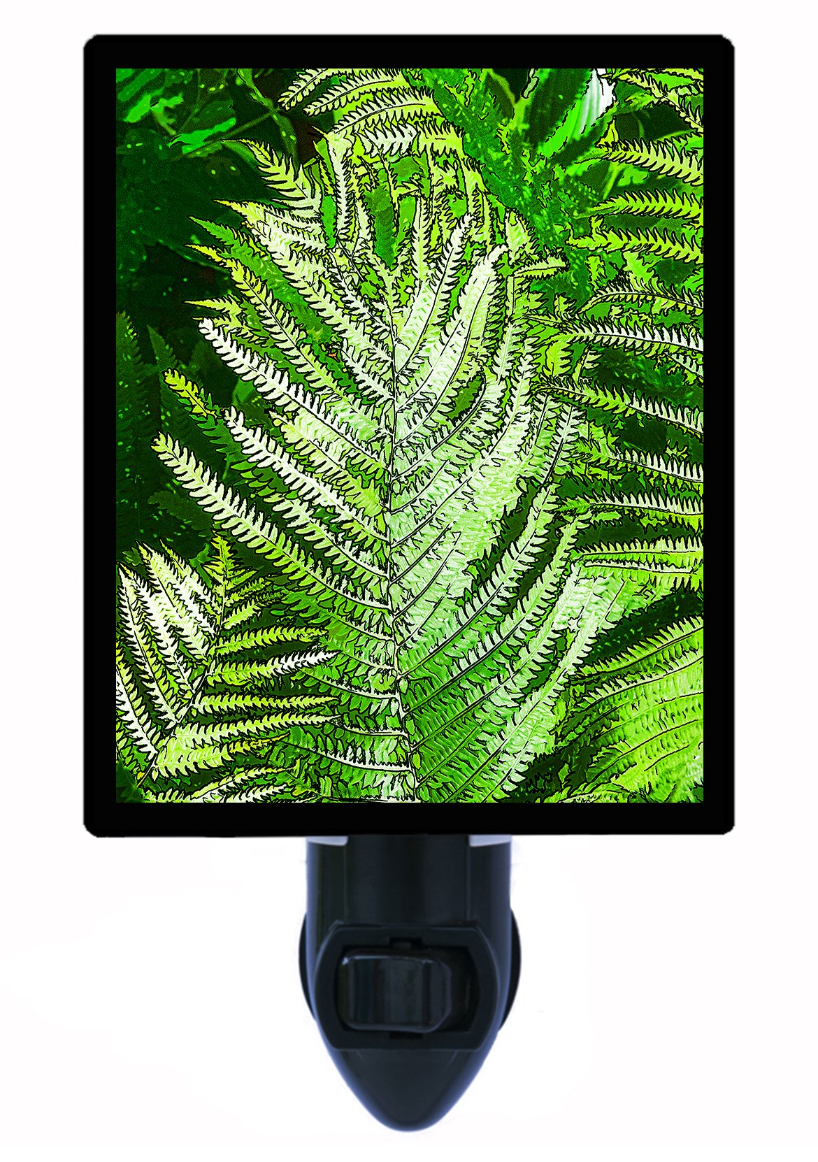 Botanical LED Night Light - Fun Fern & Flower Garden Decor for Kids, Nursery, Bedroom | Energy-Efficient, Soft Glow for Nighttime Safety & Relaxation