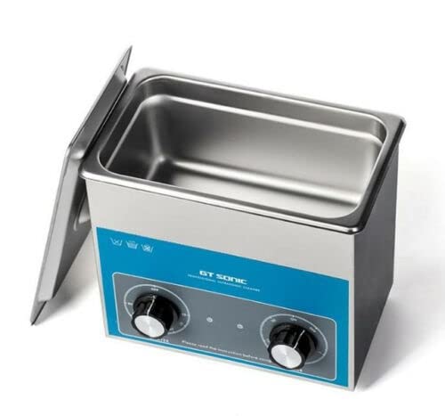 Stainless Steel 3L Industrial Ultrasonic Cleaner with Heater & Timer - Professional Jewelry, Dental Tools, and Eyeglass Cleaning Equipment for Home & Commercial Use