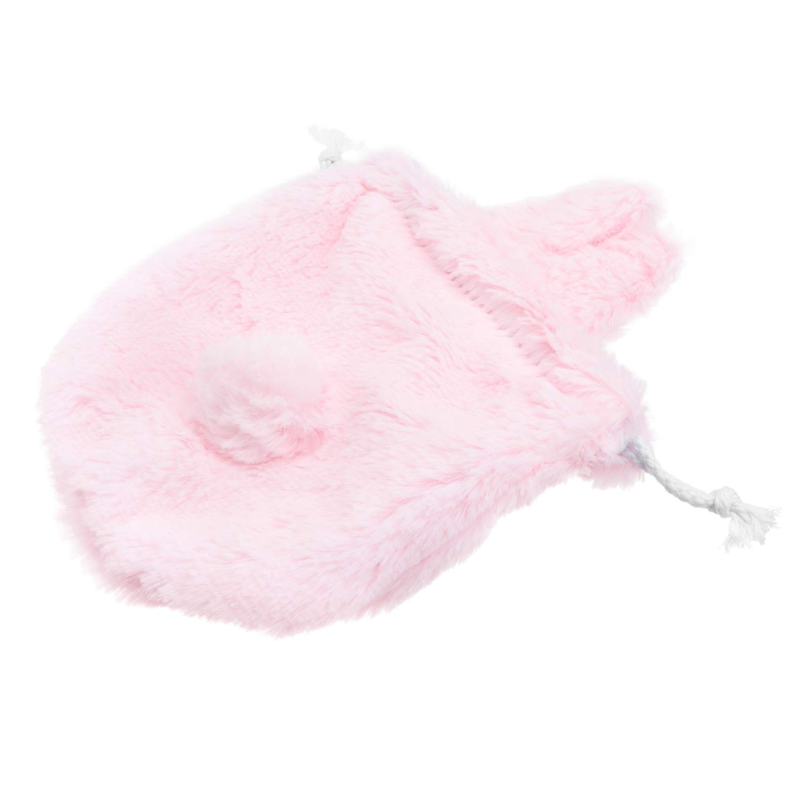 Fluffy Plush Bunny Makeup Bag - Cute Kawaii Drawstring Cosmetic Organizer for Travel, Toiletry Storage & Purse Accessories | Perfect for Girls, Teens & Women on the Go