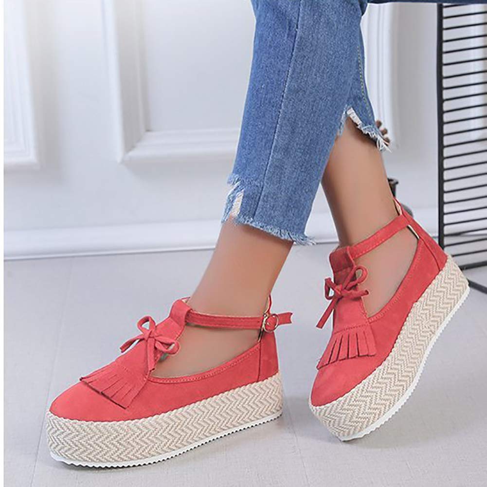 HYWL Women's Comfortable Platform Sandals - Breathable Espadrille Wedge Slide Flip Flops for Beach, Vacation & Summer Outfits