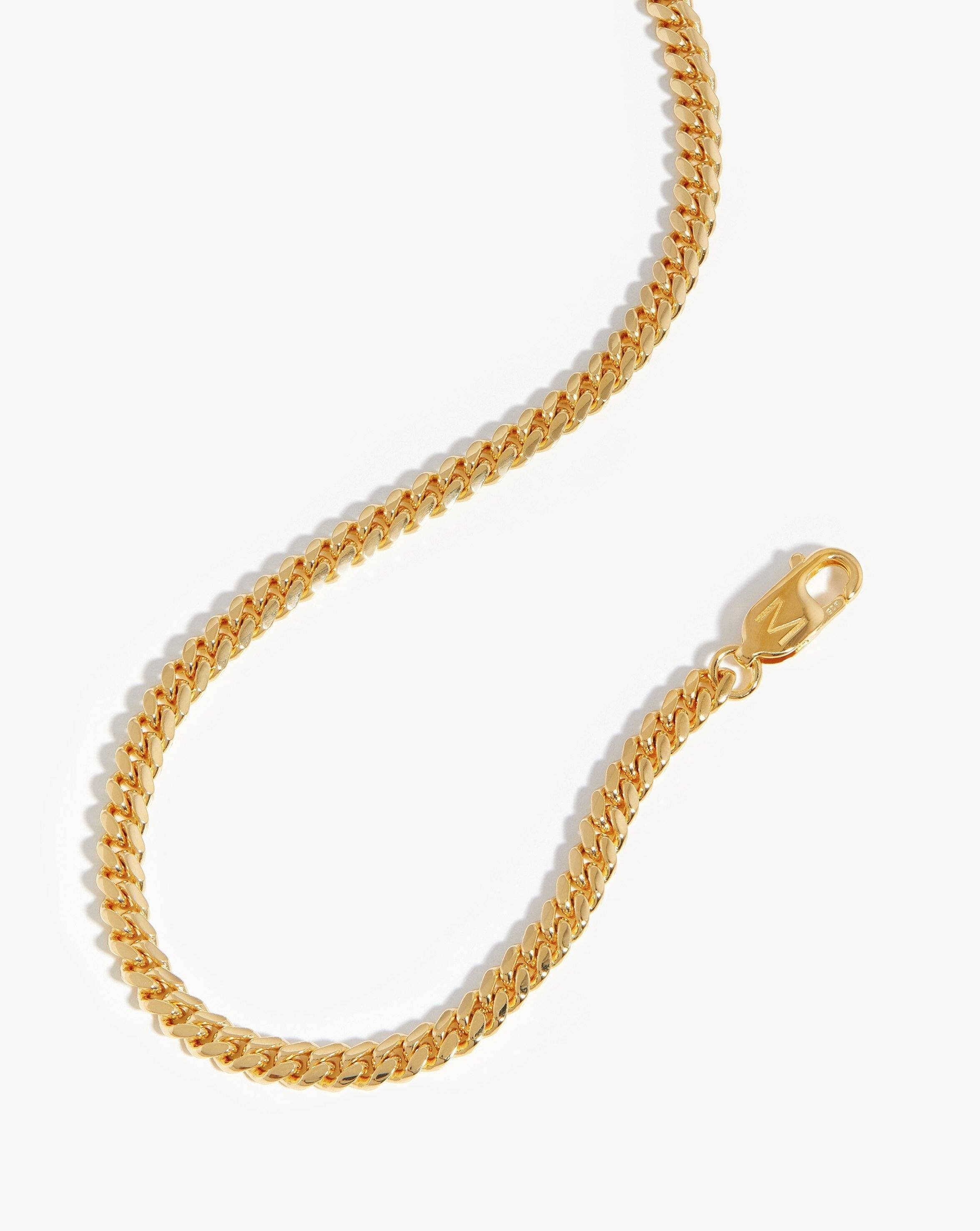 Men's Round Curb Chain Necklace - 14K Gold Plated Stainless Steel Hip Hop Jewelry for Men - Perfect for Casual Wear, Parties & Gifts