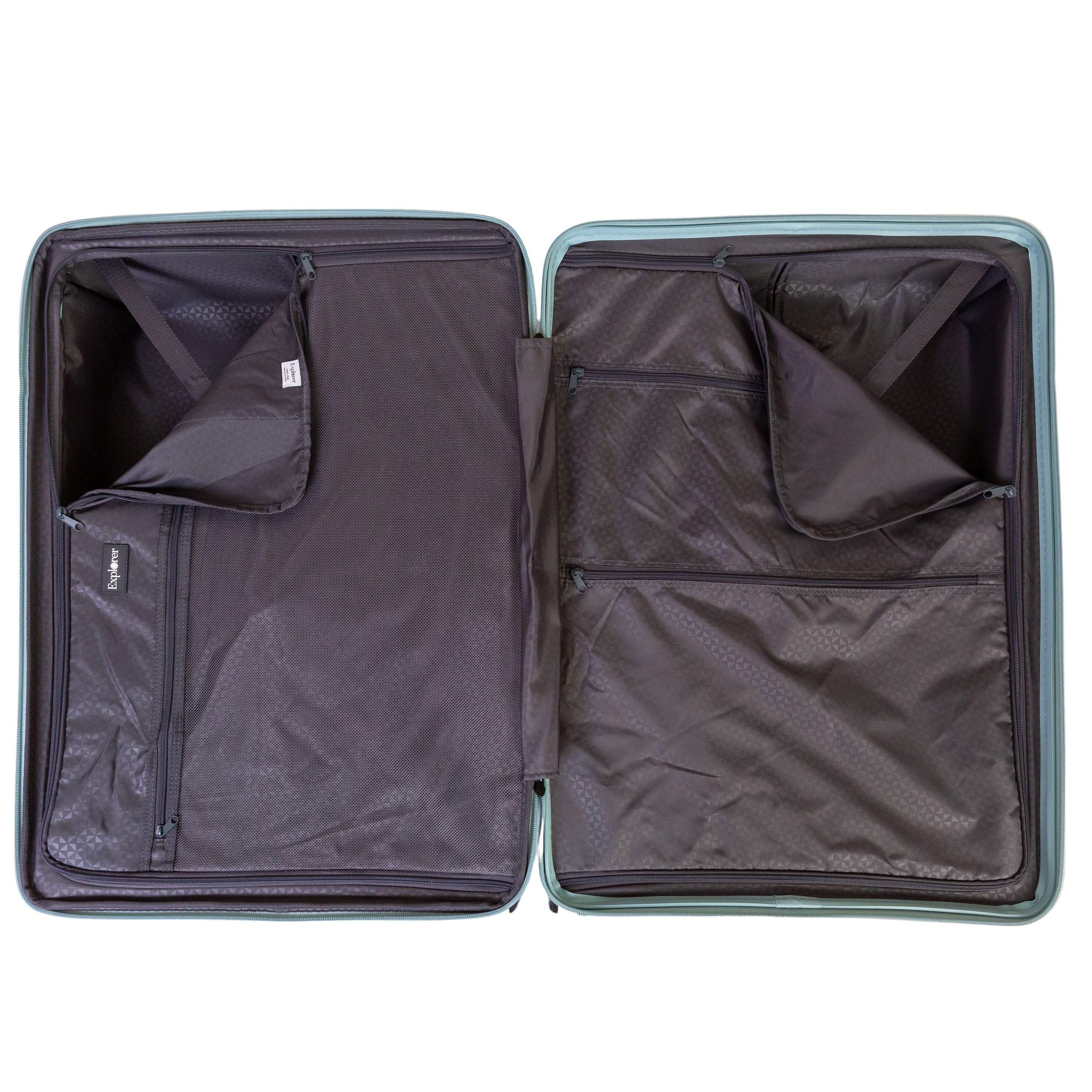 Explorer Breeze Anti-Theft Expandable 2-Piece Luggage Set (Carry-On & Medium Checked) - Lightweight Durable Suitcases for Travel, Business Trips & Vacations
