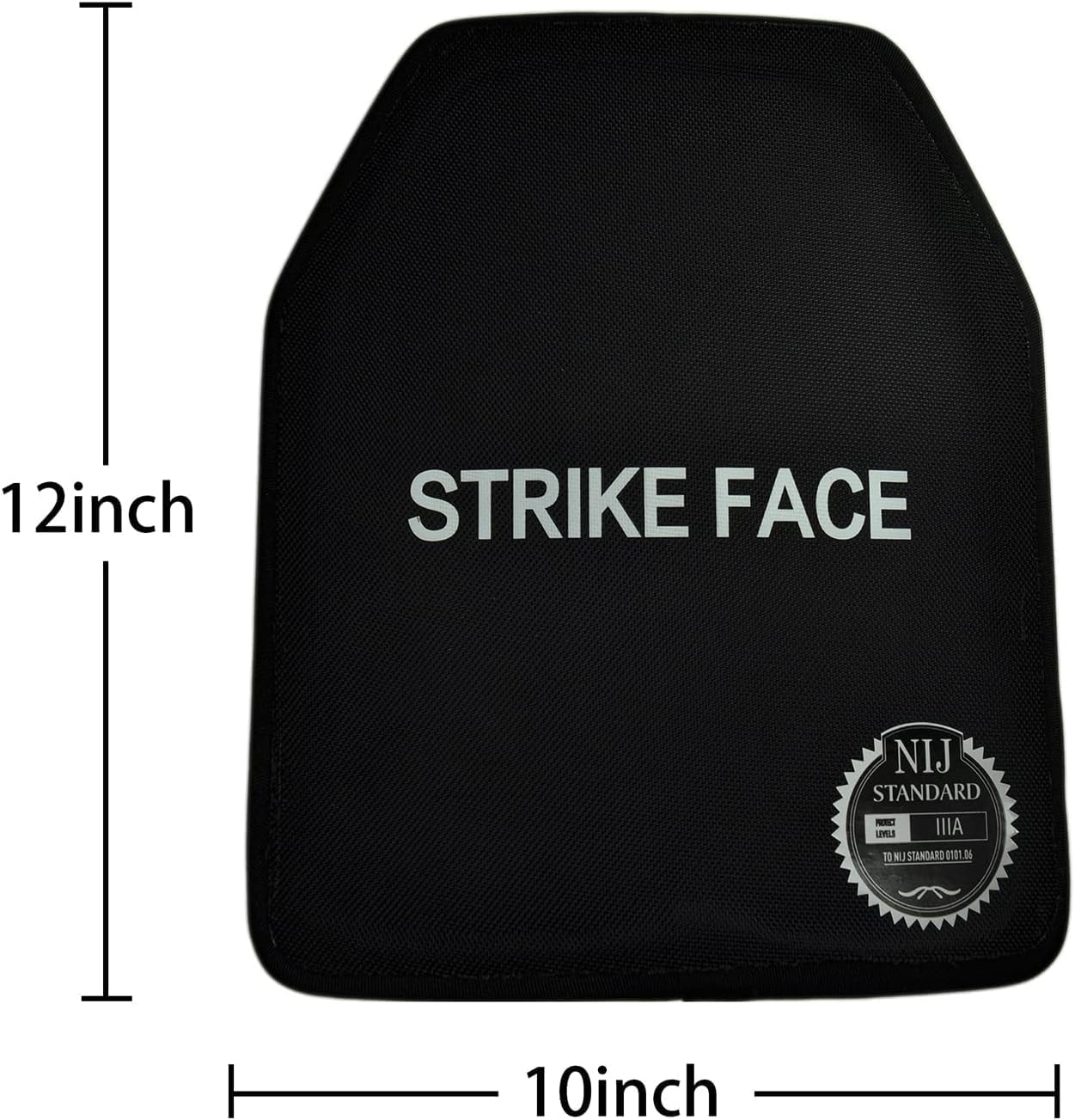 7.5LB Alloy Steel Curved Weight Vest Plates (Pair) - 10x12 Inches, Black - Compatible with Weight Vests & Tactical Gear - Perfect for CrossFit, Strength Training & Military Workouts