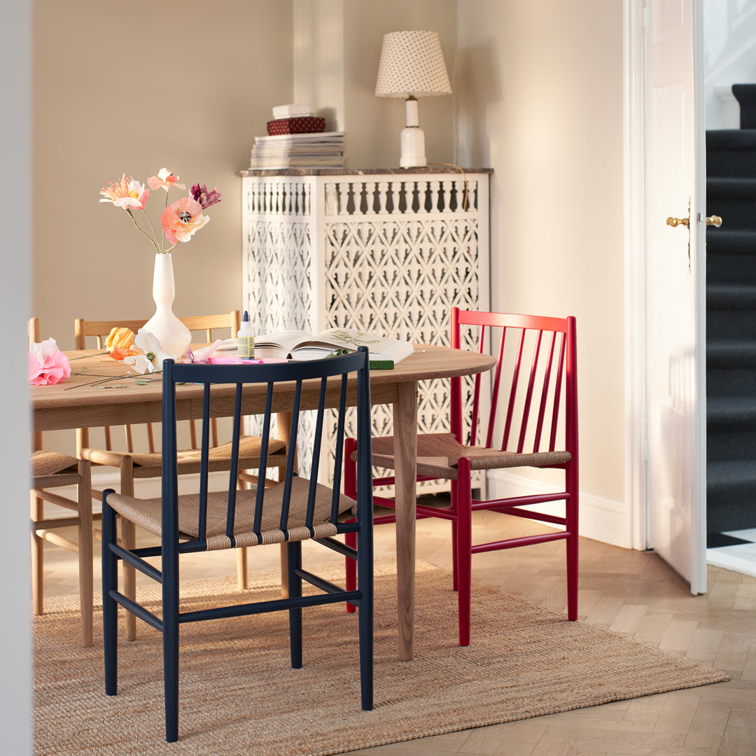 C63E Bjork Rectangular Dining Table - Modern Solid Wood Kitchen Table for 6-8 People, Perfect for Dining Room, Kitchen, and Open Concept Living Spaces