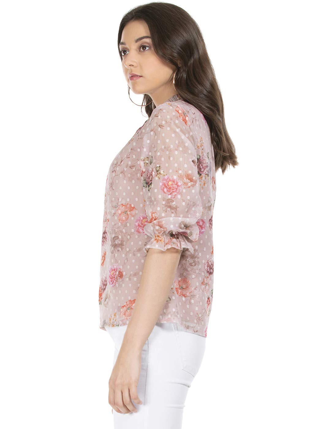 FabAlley Women's Regular Fit Casual Shirt - Comfortable & Stylish Blouse for Office, Work, and Everyday Wear