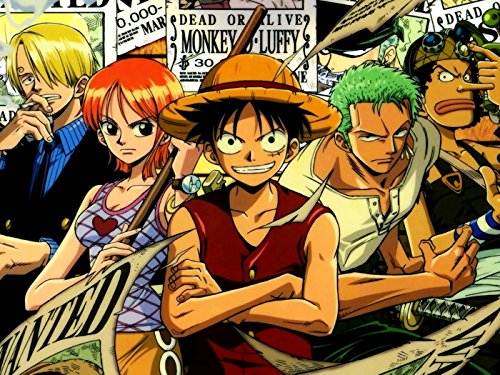 One Piece Anime Poster - 16x12 Inch High Quality Manga Art Print of Luffy & Crew - Perfect for Bedroom, Game Room & Anime Fan Gifts