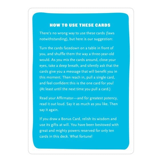 Affirmators! Positive Affirmation Card Deck for Daily Motivation, Self-Care & Mindfulness - Perfect for Meditation, Therapy & Personal Growth