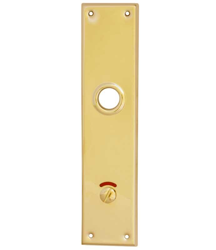 Rectangular Brass Restroom Sign - Durable & Elegant Long Bathroom Sign for Hotels, Offices & Public Spaces