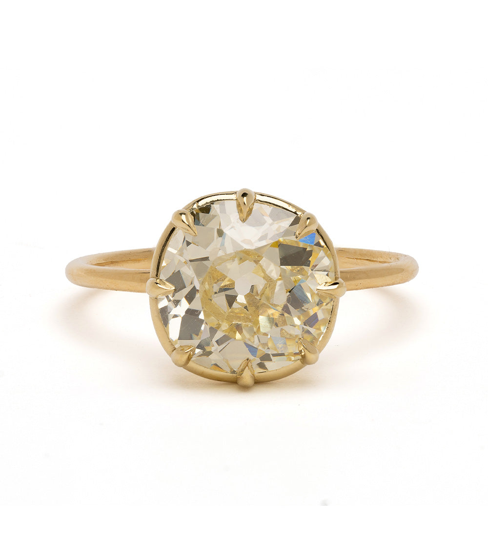 Vintage Old Mine Cut Diamond Engagement Ring for Women - Antique Style Wedding Band, Perfect for Proposals, Anniversaries & Special Occasions
