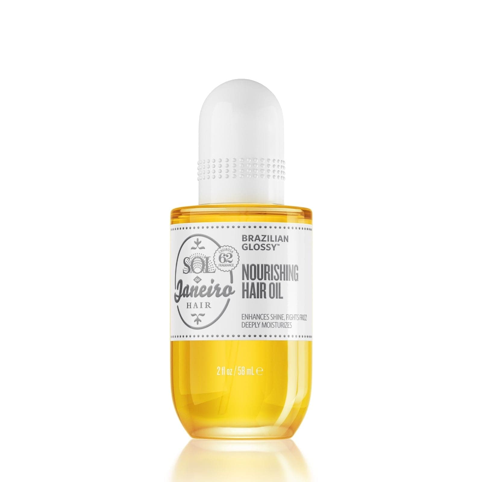 Brazilian Glossy™ Nourishing Hair Oil - 100% Natural Hair Treatment for Shine & Growth | Perfect for Dry, Damaged & Curly Hair | Daily Use & Styling Essential
