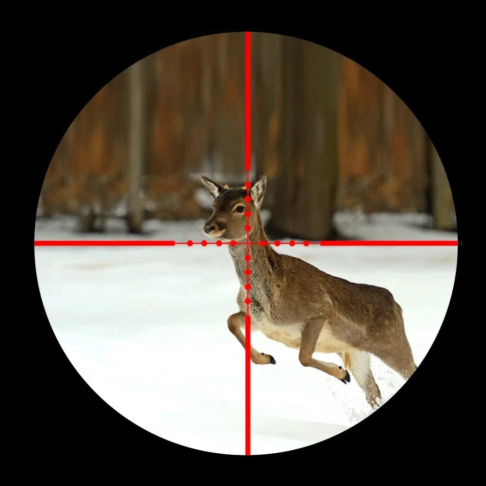 10x42E Hunting Rifle Scope - 3-9x Adjustable Magnification, Sniper Tactical Optics with Reticle Sight - Compatible with 11mm & 20mm Rail Mounts (M9 Model) for Outdoor Shooting & Tactical Missions