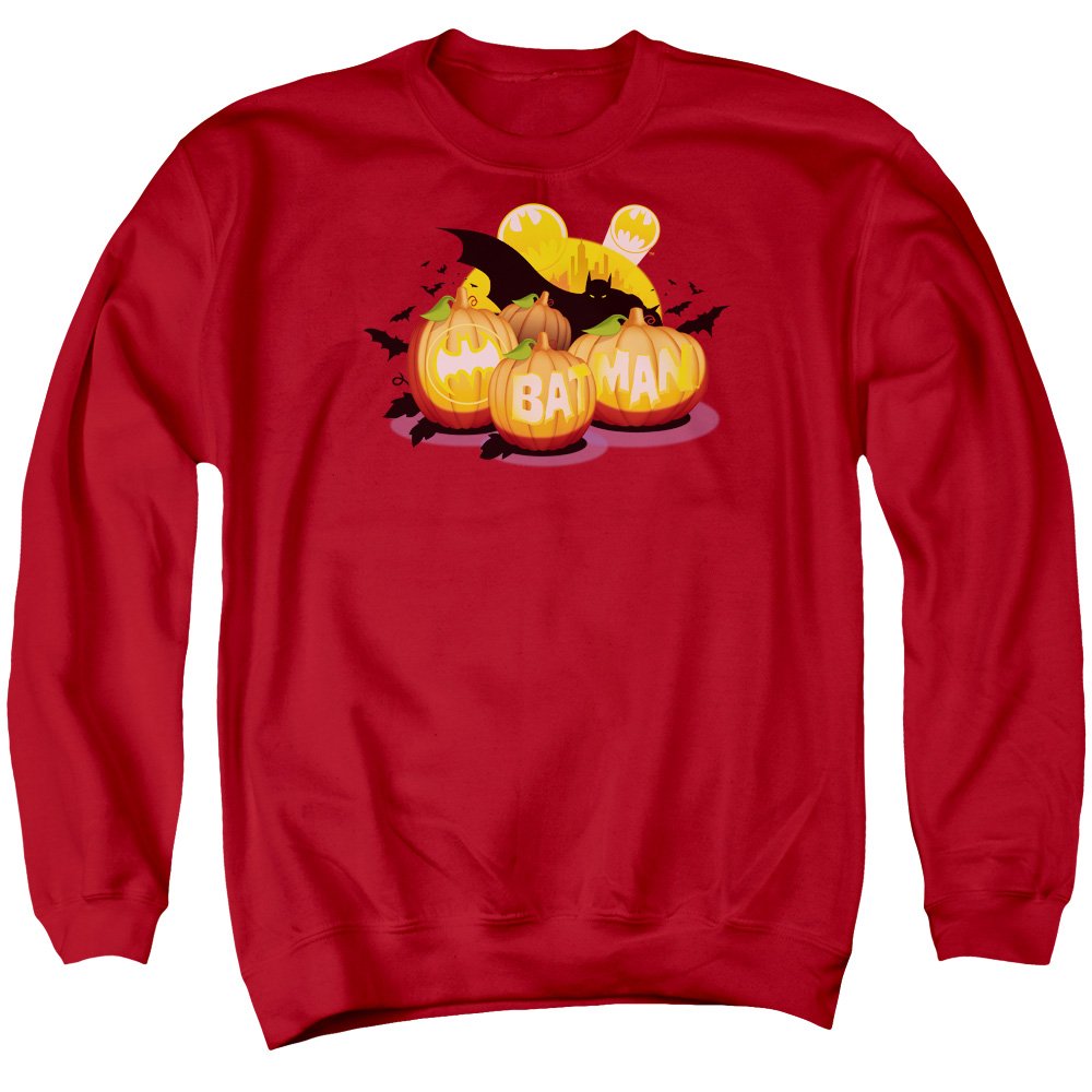 Batman Bat O Lanterns Unisex Adult Crewneck Sweatshirt for Men & Women - Halloween Cosplay, Comic Con Outfit, Superhero Fan Apparel