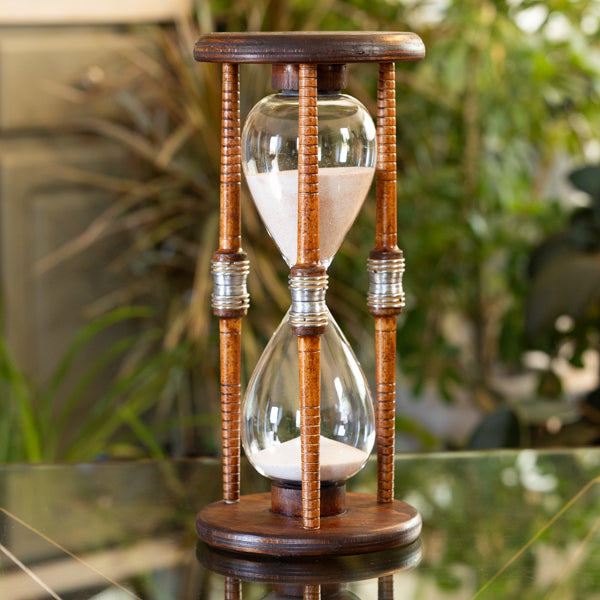 60 Minute Large Bobbin Hourglass Timer - Perfect for Cooking, Baking, Classroom & Board Games - Durable Sand Clock for Time Management