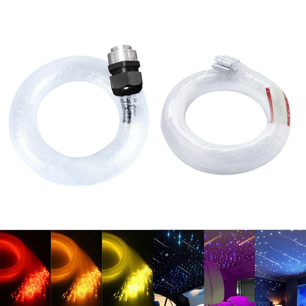 750 pcs 6.5ft Meteor Twinkle LED Fiber Optic Star Ceiling Light Kit - 16W Starlight Headliner with APP & Remote Control for Cars, Bedrooms, Home Theater & Party Decorations | Perfect for Romantic Nights, Gaming Rooms & Vehicle Interior Lighting