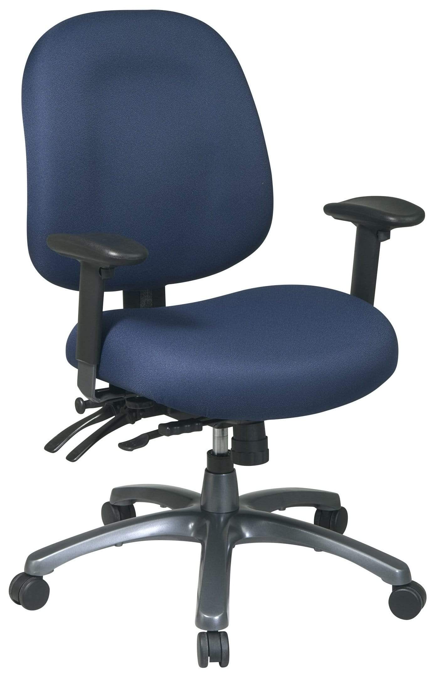 Pro Line II™ Mid Back Ergonomic Office Chair with Lumbar Support - Adjustable Height Swivel Computer Desk Chair for Home & Office Workspace [8512] - Perfect for Long Hours of Sitting, Gaming, and Remote Work