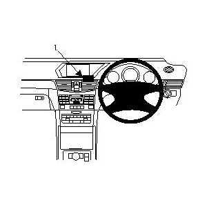 ClicOn No Holes Center Dash Mount for Mercedes Benz E Class Sedan (2009-2016) - Perfect for GPS, Phone & Dash Cam Installation - Secure & Damage-Free Car Accessory
